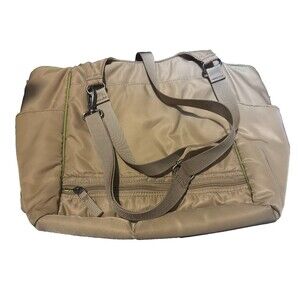 Ellington Women’s Tote Nylon Purse Beige Large loads Of Storage Crossbody